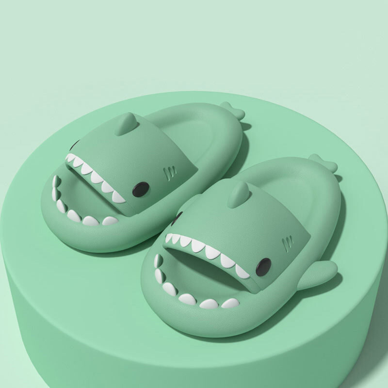 Amazon hot sale shark cute home EVA  slippers - 图片 2