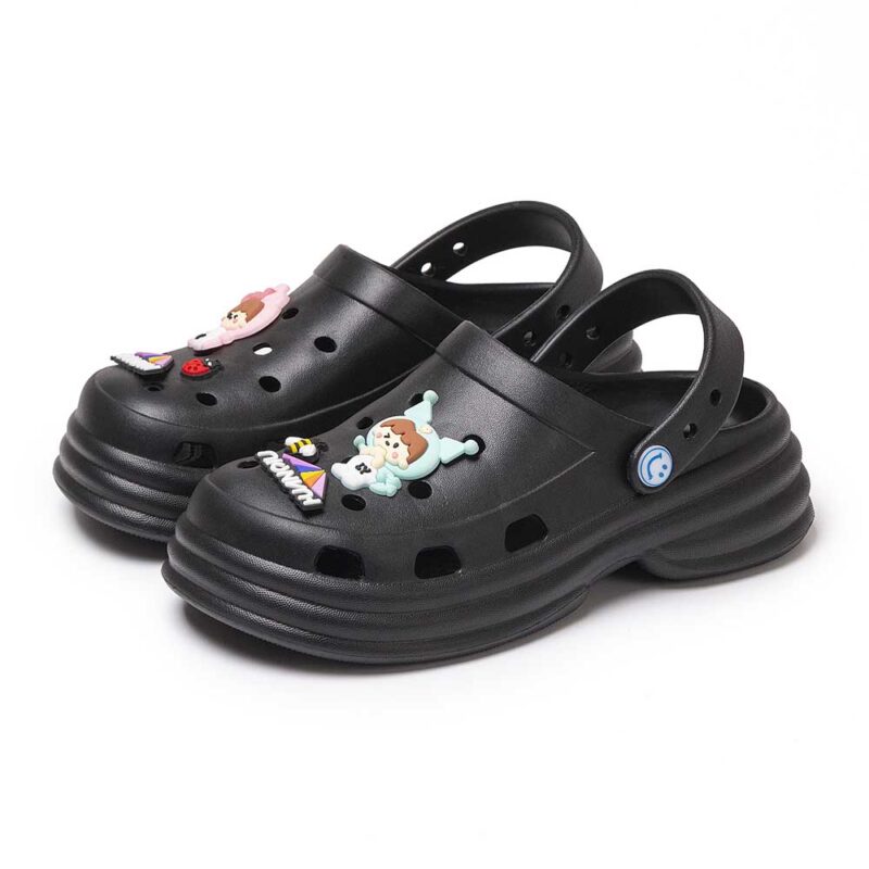 Platform Rise Shoes Cartoon Outdoor Women's Clogs - 图片 2