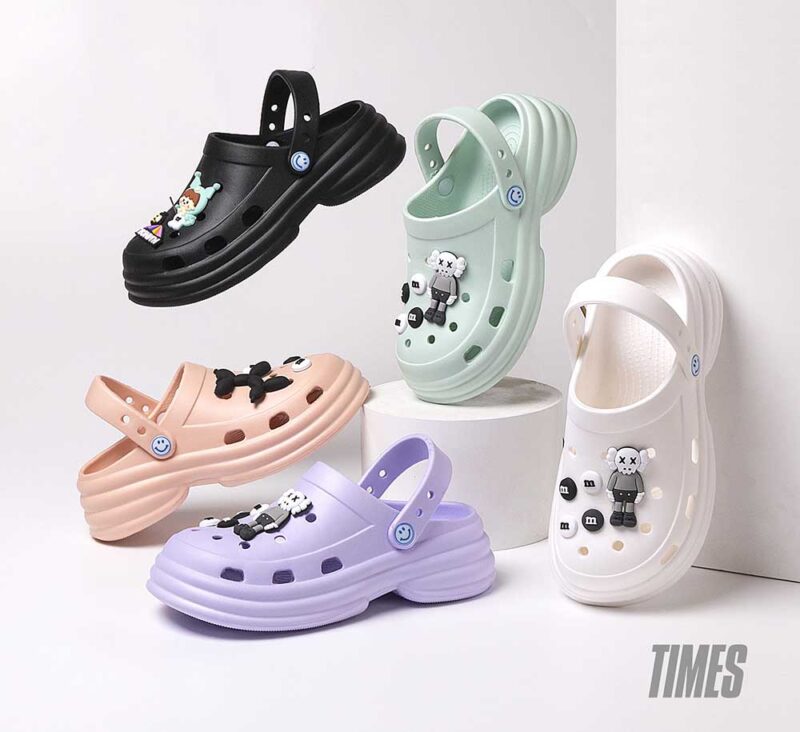 Platform Rise Shoes Cartoon Outdoor Women's Clogs - 图片 6