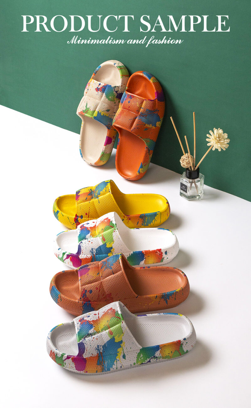 Summer colorful Soft Slippers For Women - 图片 3