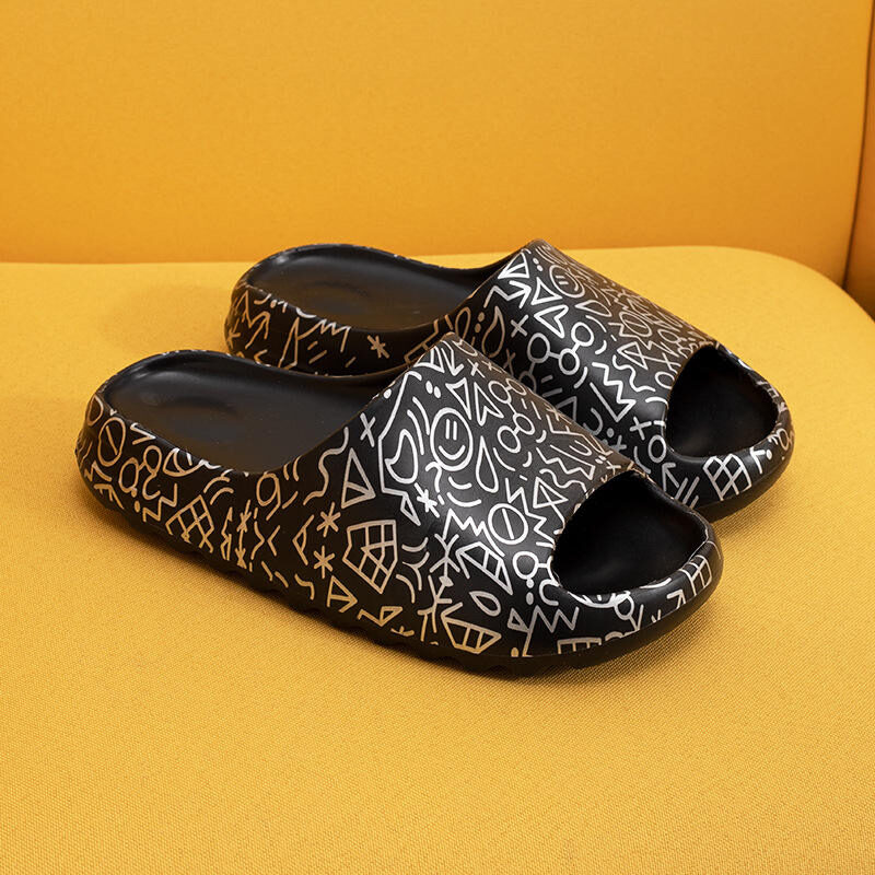 women's Yeezy Slippers  personalized graffiti cartoon - 图片 7