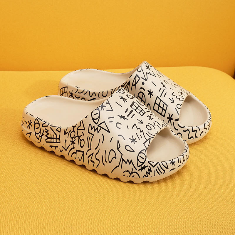 women's Yeezy Slippers  personalized graffiti cartoon - 图片 6