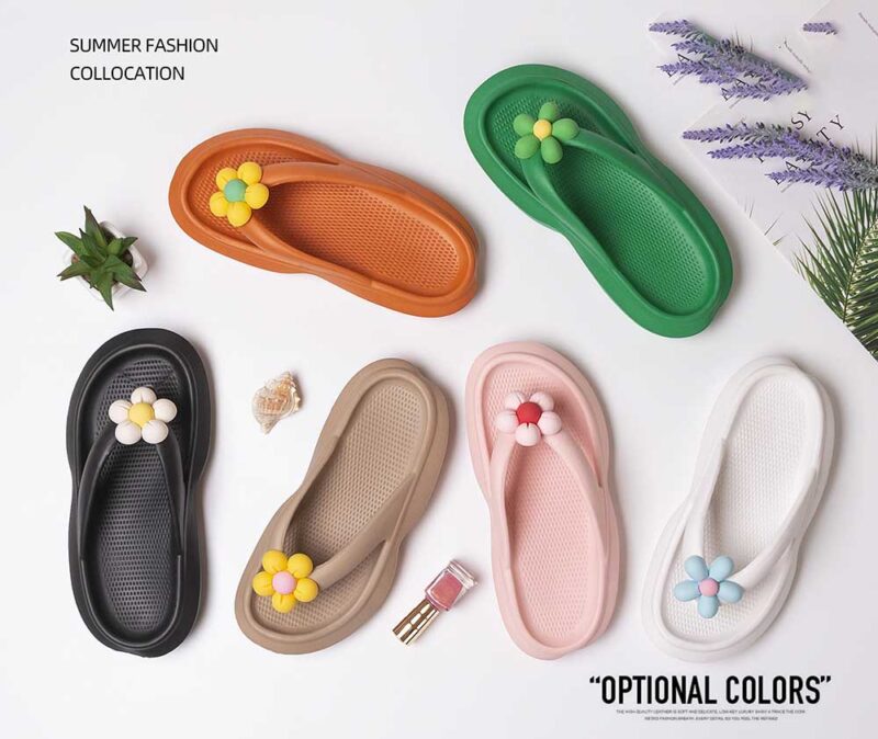Pretty Flowers Women's EVA Flip Flops - 图片 8