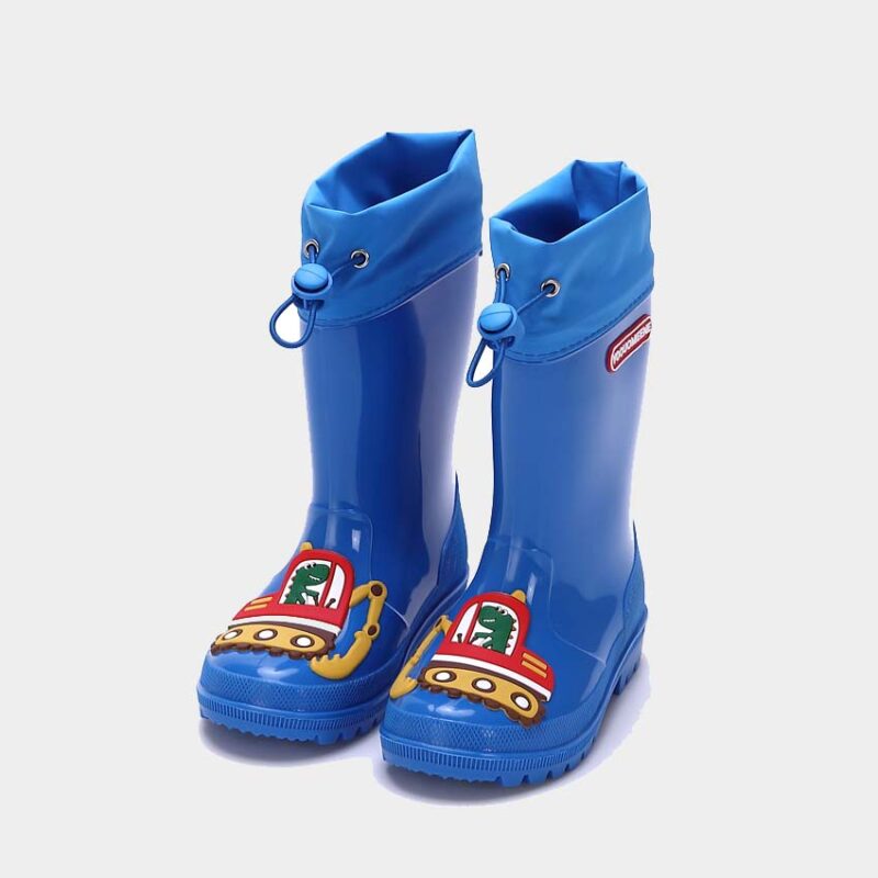 Cartoon Cute Kids Waterproof Lace-Up Rain Boots - 图片 4