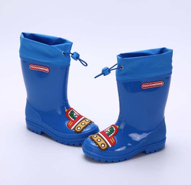 Cartoon Cute Kids Waterproof Lace-Up Rain Boots - 图片 5