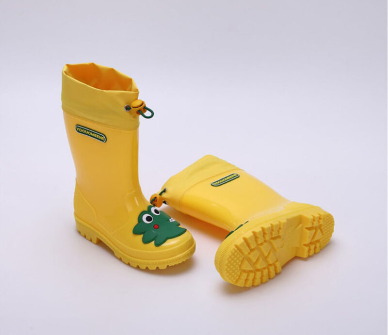 Cartoon Cute Kids Waterproof Lace-Up Rain Boots - 图片 7