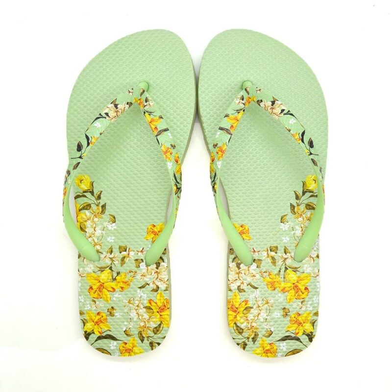 Design ladies slippers Digital Print women flip flops - 图片 2