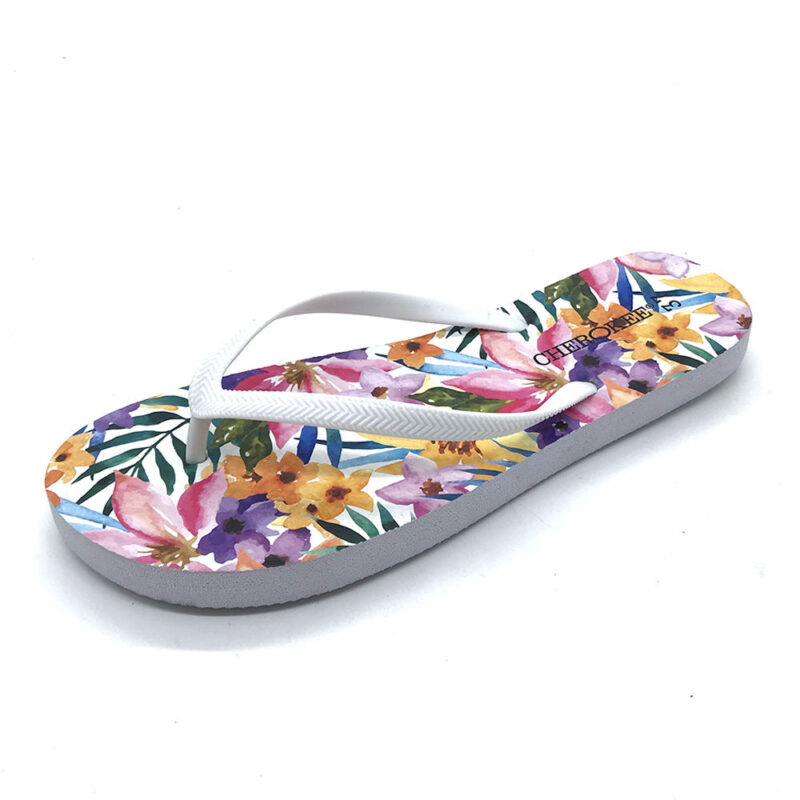 Wholesale Flower Summer Hot Sale Beach Flip Flops - 图片 6