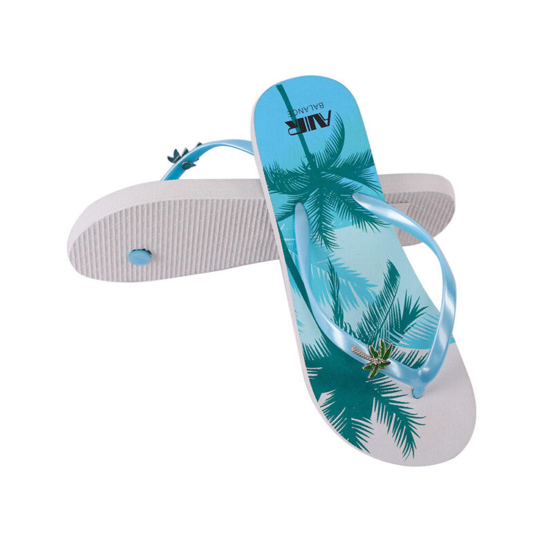 Summer Coconut Palm Print Beach For Women Flip Flops - 图片 8