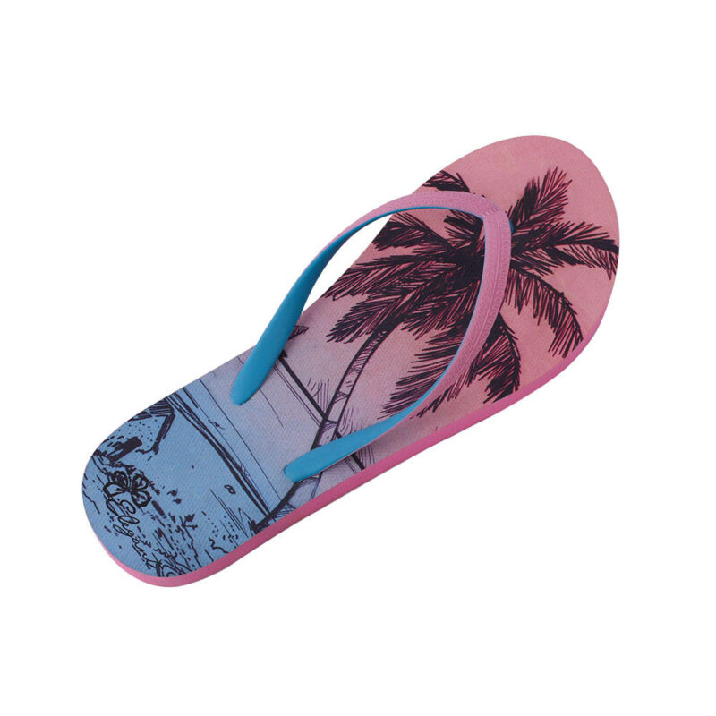 Summer Coconut Palm Print Beach For Women Flip Flops - 图片 9