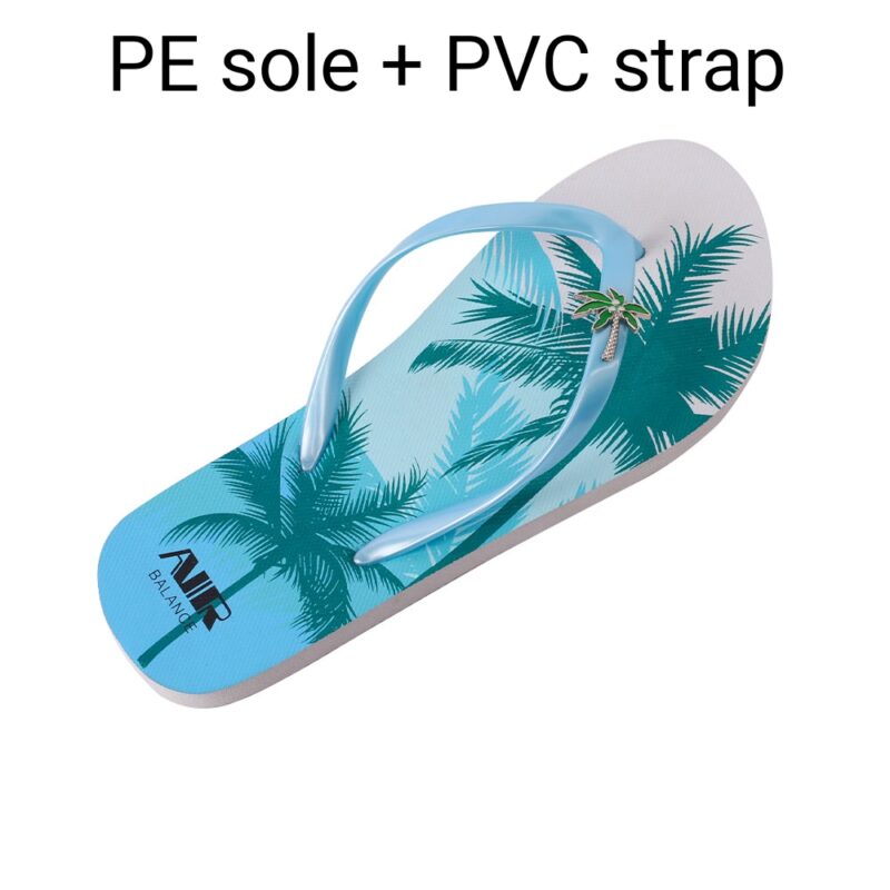 Summer Coconut Palm Print Beach For Women Flip Flops - 图片 3