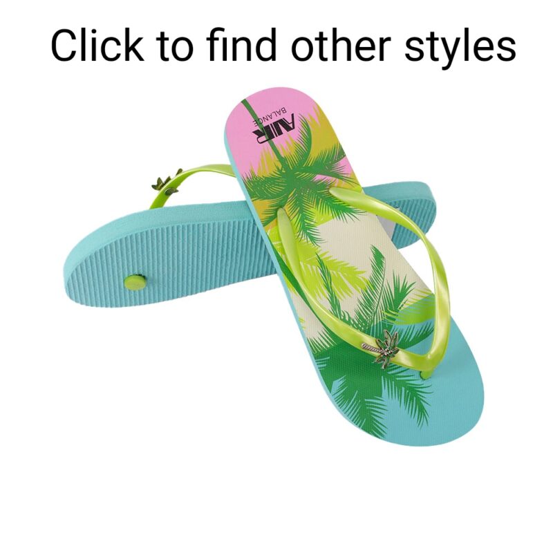 Summer Coconut Palm Print Beach For Women Flip Flops - 图片 4