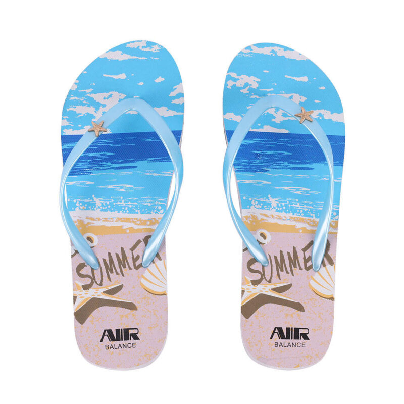 Summer Coconut Palm Print Beach For Women Flip Flops - 图片 5