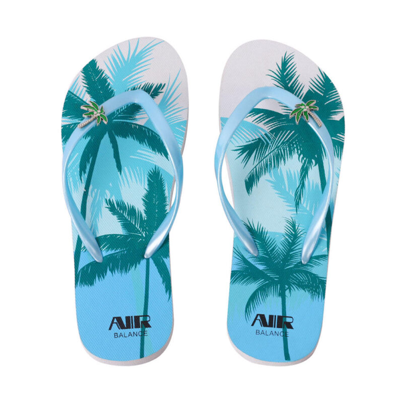 Summer Coconut Palm Print Beach For Women Flip Flops - 图片 6